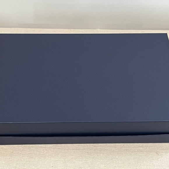 Brooks Brothers 4pc EMPTY Large Gift Boxes - Navy with Golden Fleece Logo - Picture 8 of 8